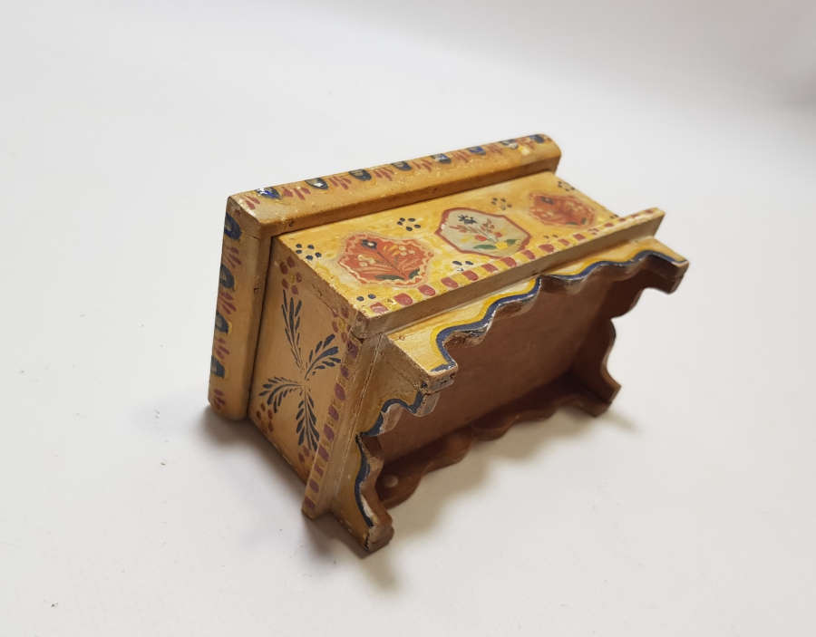 OSMANLI DÖNEMİ EL BOYAMA ÇOK NADİR AHŞAP TESPİH KUTUSU
