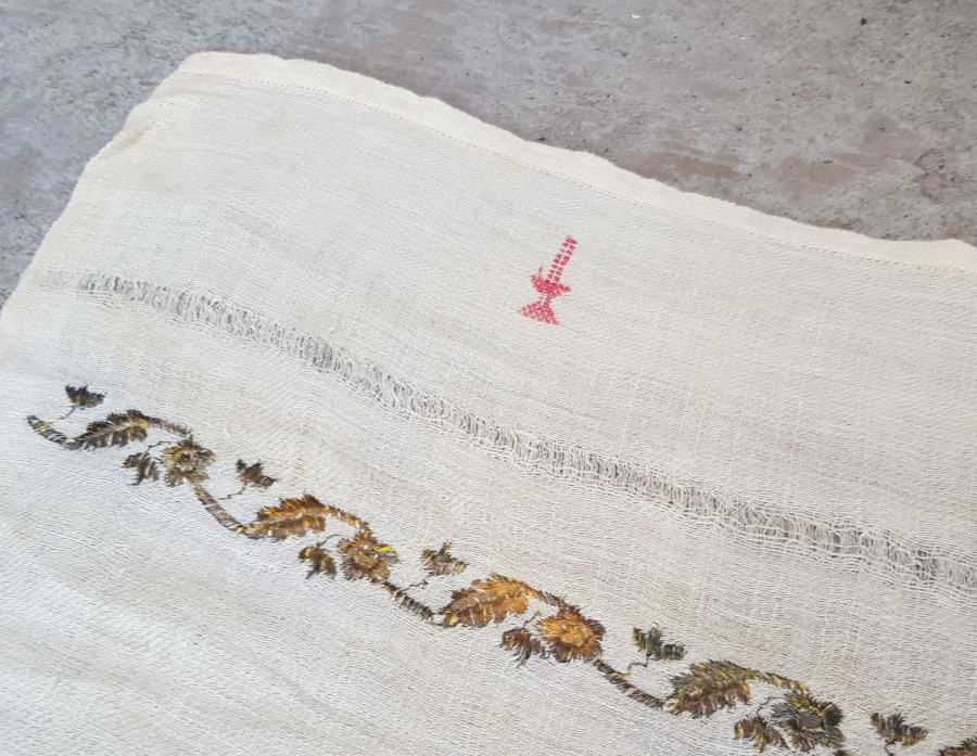 OSMANLI DÖNEMİ SIRMALI BURSA İŞİ NADİR MİNARELİ HAVLU