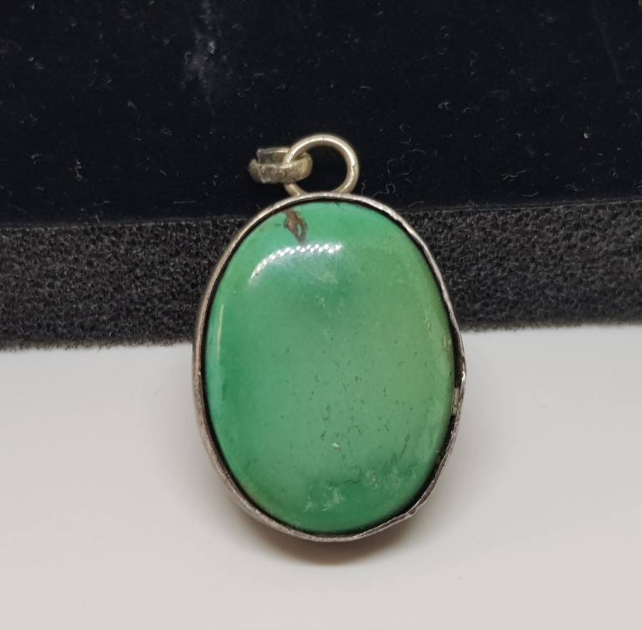 DOĞAL TAŞLI GÜMÜŞ KOLYE UCU