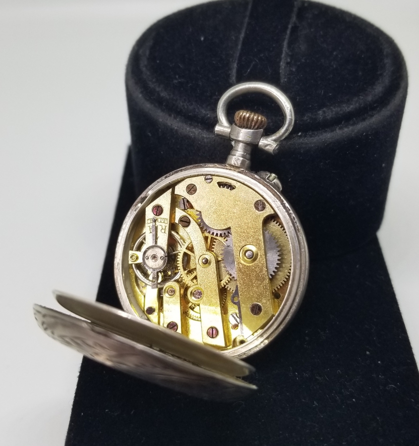 MUSİKAYI HUMAYUN ARMALI OSMANLI DÖNEMİ GÜMÜŞ KASA CEP SAATİ