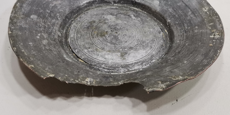1776 TARİHLİ VE ERMENİCE YAZILI OSMANLI DÖNEMİ BAKIR TABAK
