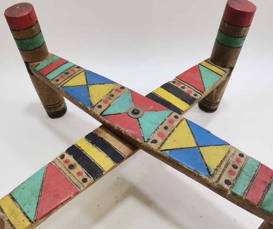 OSMANLI DÖNEMİ EL YAPIMI KÖK BOYALI AHŞAP SOFRA ALTI