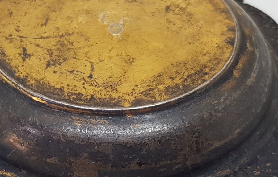 OSMANLI DÖNEMİ KALEM İŞÇİLİKLİ TUĞRALI VE ÇEŞNİLİ GÜMÜŞ İFTARİYELİK - LOKUMLUK