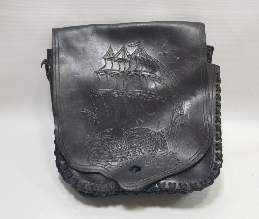 EL YAPIMI ANTİKA DERİ ÇANTA