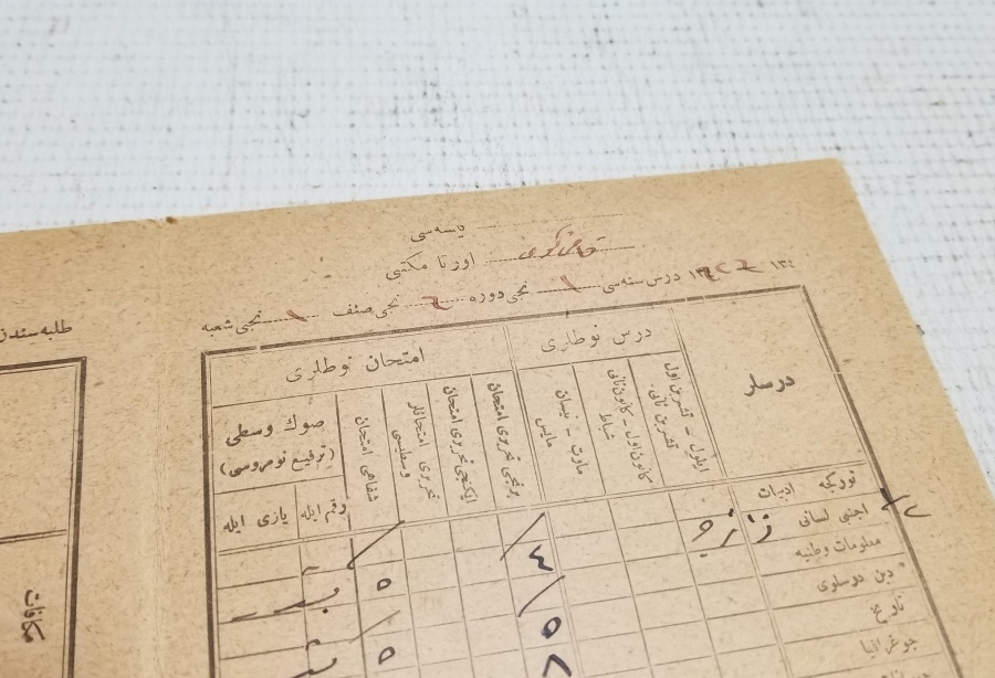 CUMHURİYET BAŞLARI ÖĞRENCİ KARNESİ