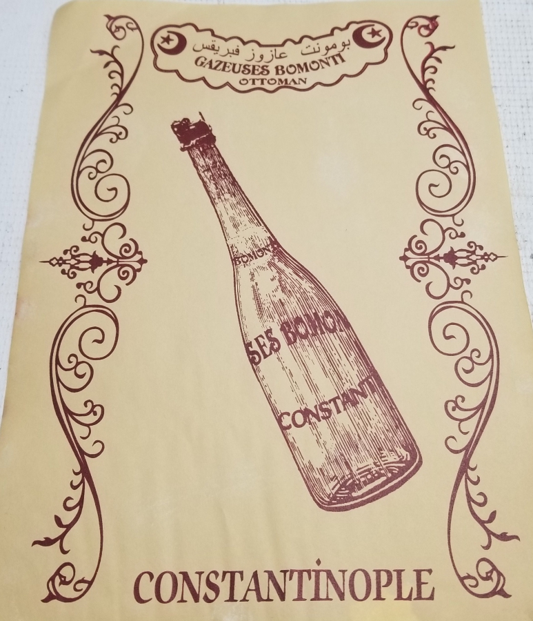 OSMANLI DÖNEMİ ÇOK NADİR BOMONTİ BİRA REKLAMI AFİŞİ