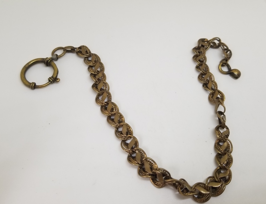 ALTIN KAPLAMA ANTİKA CEP SAATİ KÖSTEĞİ