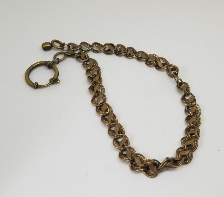 ALTIN KAPLAMA ANTİKA CEP SAATİ KÖSTEĞİ