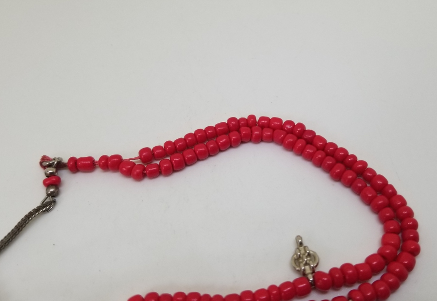 MERCAN TAŞINDAN MAMUL ANTİKA NAMAZ TESPİHİ