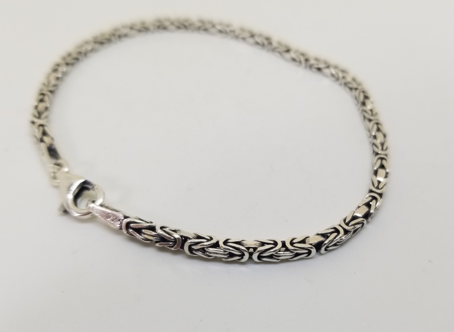 ÖZEL YAPIM KRAL ZİNCİRİ GÜMÜŞ BİLEKLİK