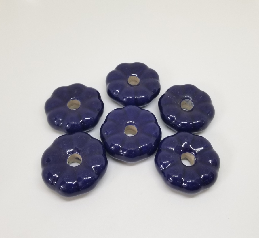 ÜZERİ EL BOYAMA OSMANLI DÖNEMİ PORSELEN ÇEKMECE KULPLARI LOTU