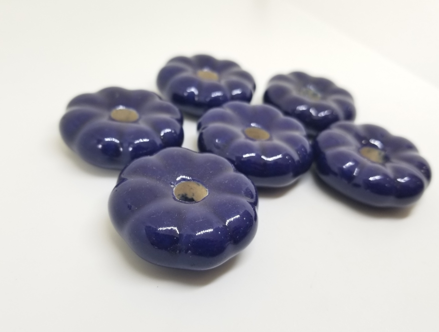 ÜZERİ EL BOYAMA OSMANLI DÖNEMİ PORSELEN ÇEKMECE KULPLARI LOTU