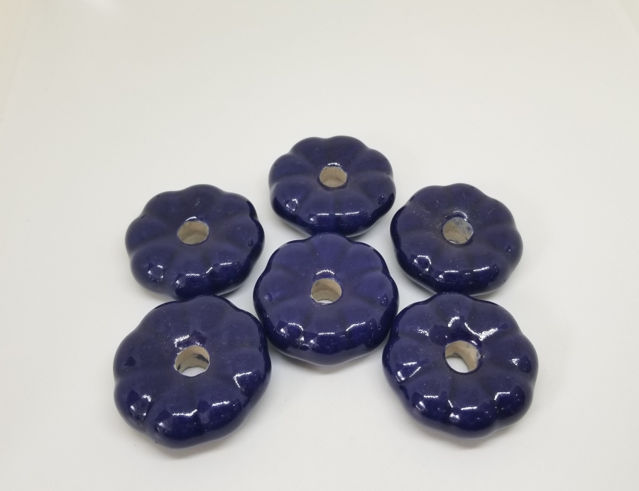 ÜZERİ EL BOYAMA OSMANLI DÖNEMİ PORSELEN ÇEKMECE KULPLARI LOTU