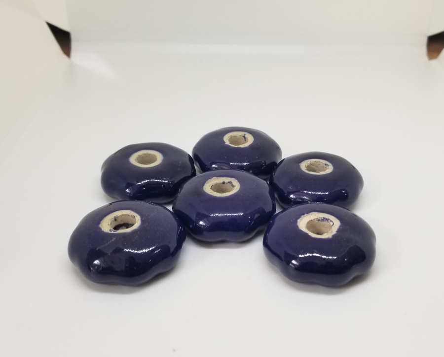 ÜZERİ EL BOYAMA OSMANLI DÖNEMİ PORSELEN ÇEKMECE KULPLARI LOTU