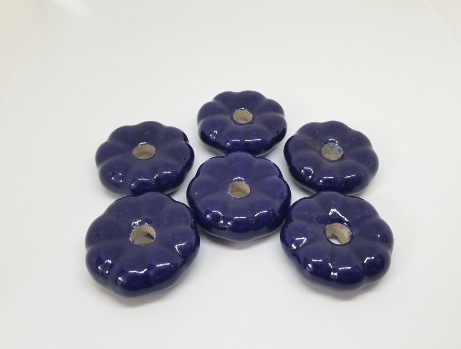 ÜZERİ EL BOYAMA OSMANLI DÖNEMİ PORSELEN ÇEKMECE KULPLARI LOTU