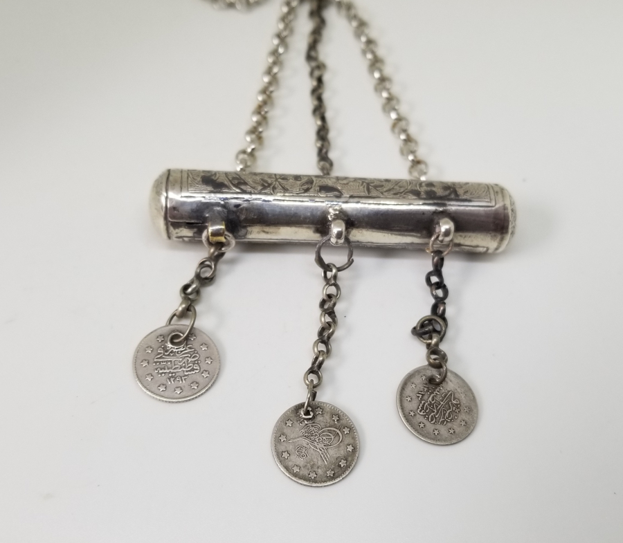 OSMANLI DÖNEMİ SAVATLI GÜMÜŞ HAMAYIL