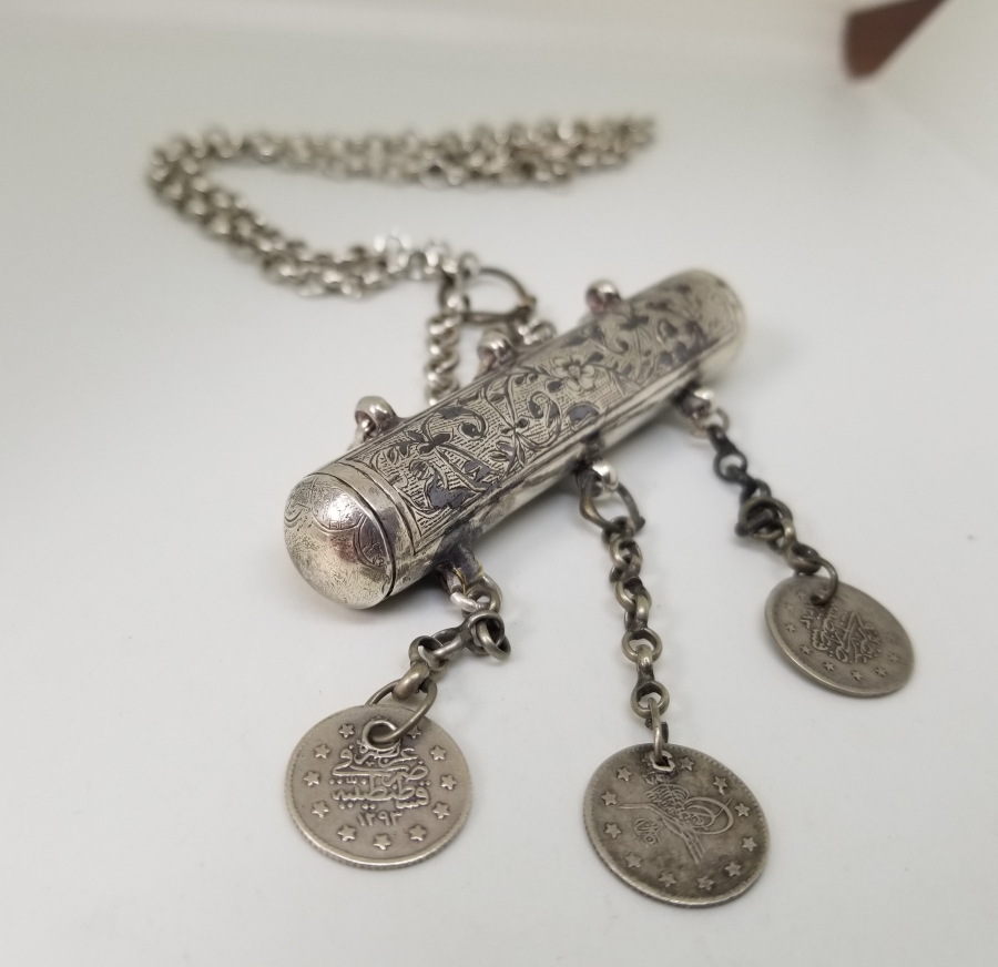 OSMANLI DÖNEMİ SAVATLI GÜMÜŞ HAMAYIL