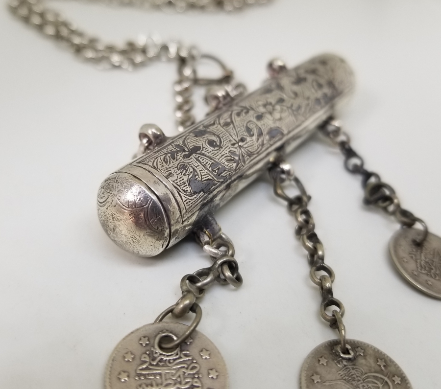 OSMANLI DÖNEMİ SAVATLI GÜMÜŞ HAMAYIL