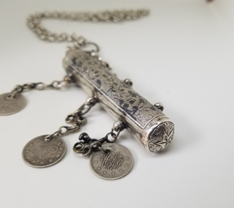 OSMANLI DÖNEMİ SAVATLI GÜMÜŞ HAMAYIL