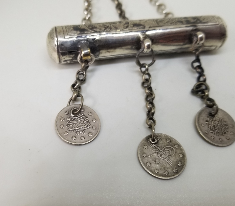 OSMANLI DÖNEMİ SAVATLI GÜMÜŞ HAMAYIL