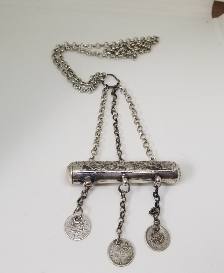 OSMANLI DÖNEMİ SAVATLI GÜMÜŞ HAMAYIL