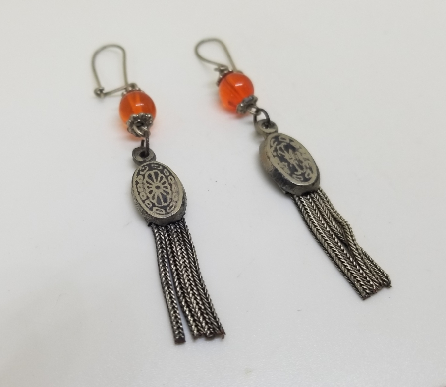 ÖZEL TASARIM ANTİKA SAVATLI KÜPE