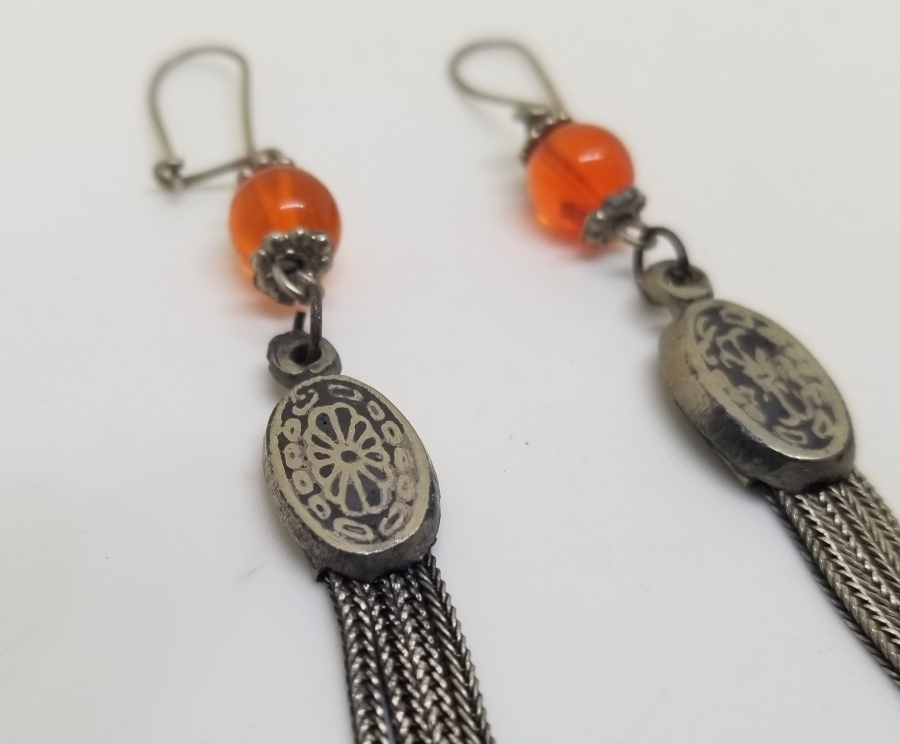 ÖZEL TASARIM ANTİKA SAVATLI KÜPE