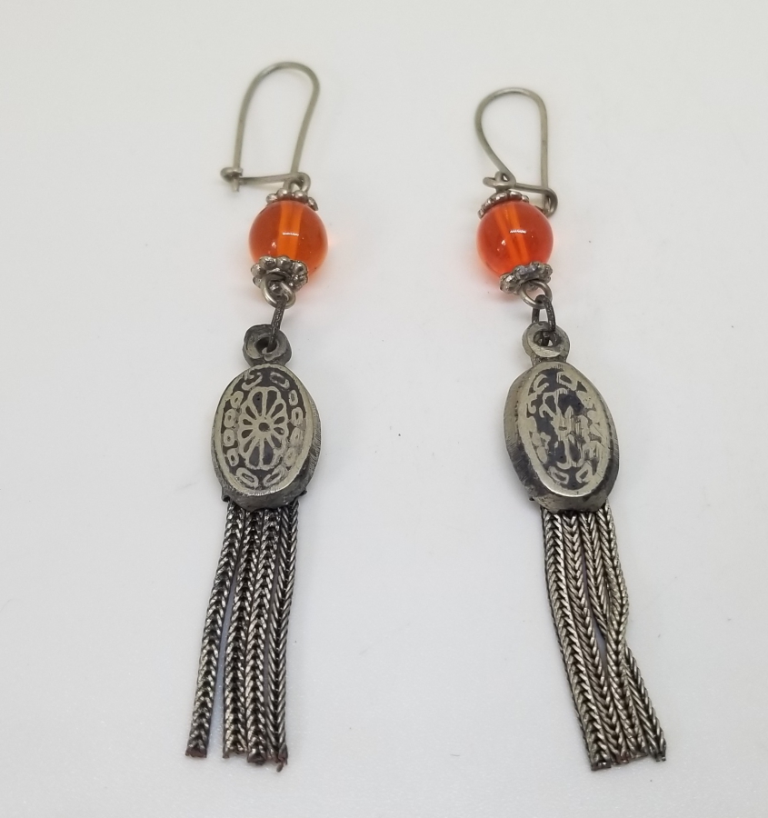 ÖZEL TASARIM ANTİKA SAVATLI KÜPE