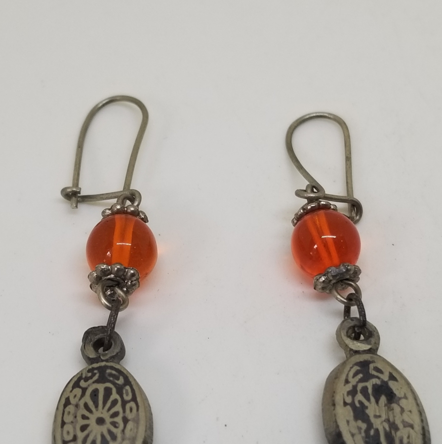 ÖZEL TASARIM ANTİKA SAVATLI KÜPE