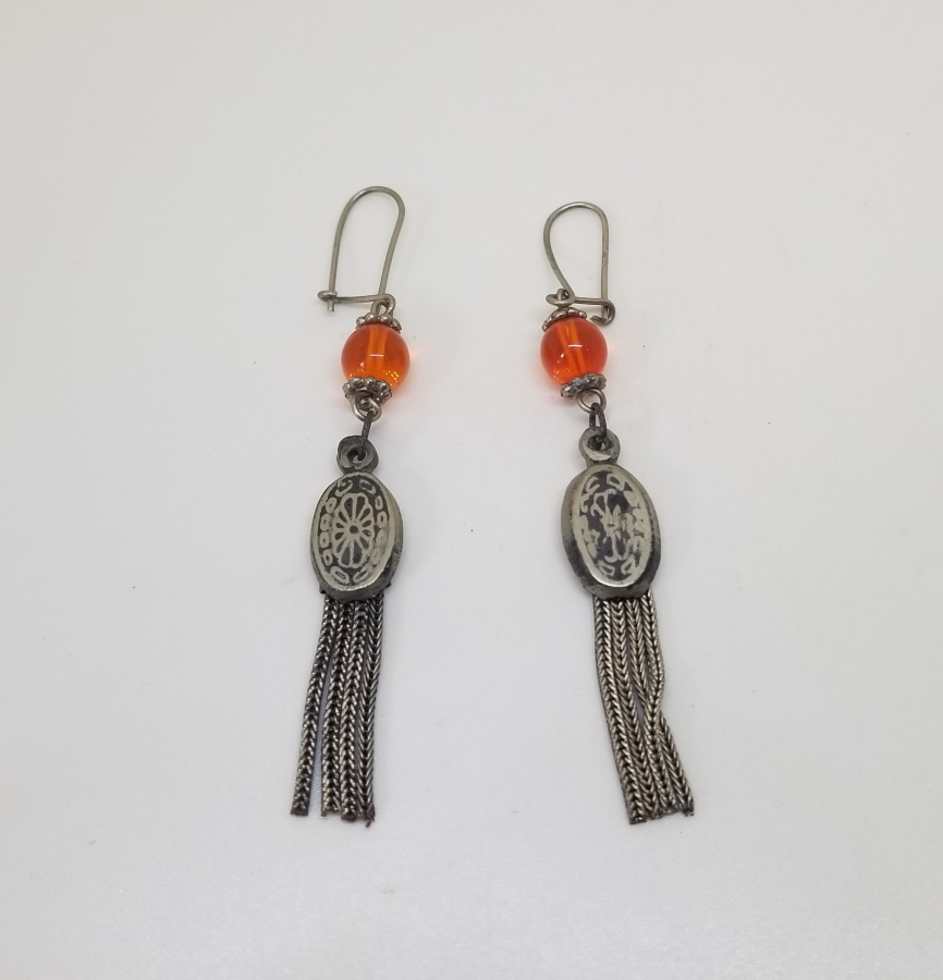 ÖZEL TASARIM ANTİKA SAVATLI KÜPE