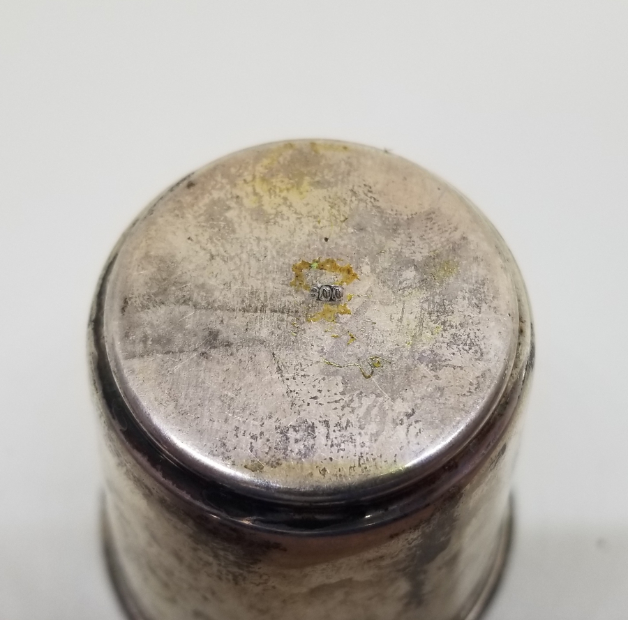 İÇİ ALTIN VERMEYLİ ANTİKA GÜMÜŞ BARDAK