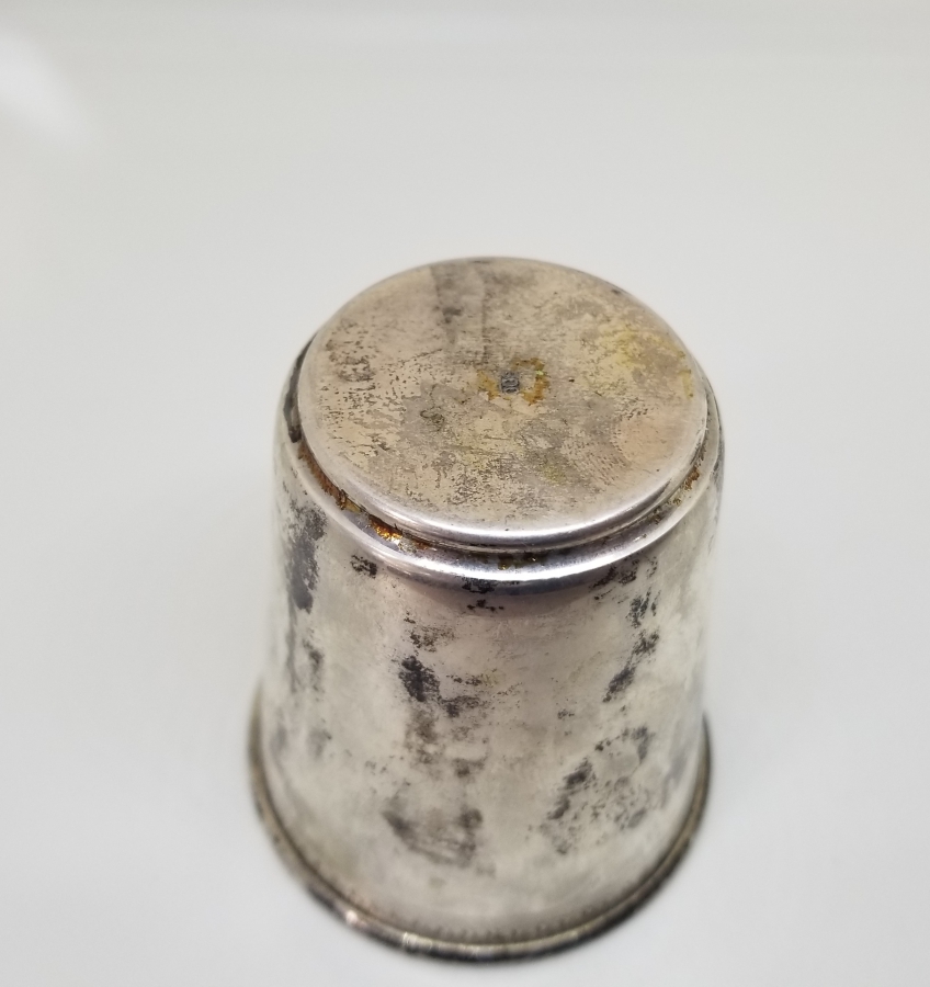 İÇİ ALTIN VERMEYLİ ANTİKA GÜMÜŞ BARDAK