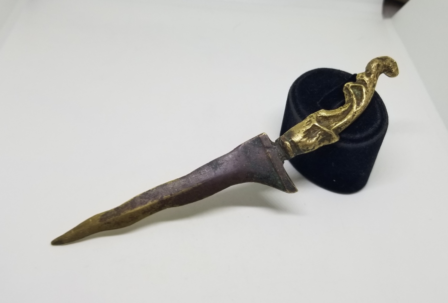 HANÇER FORMUNDA YAPILMIŞ ANTİKA ZARF AÇACAĞI