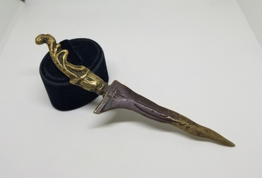 HANÇER FORMUNDA YAPILMIŞ ANTİKA ZARF AÇACAĞI