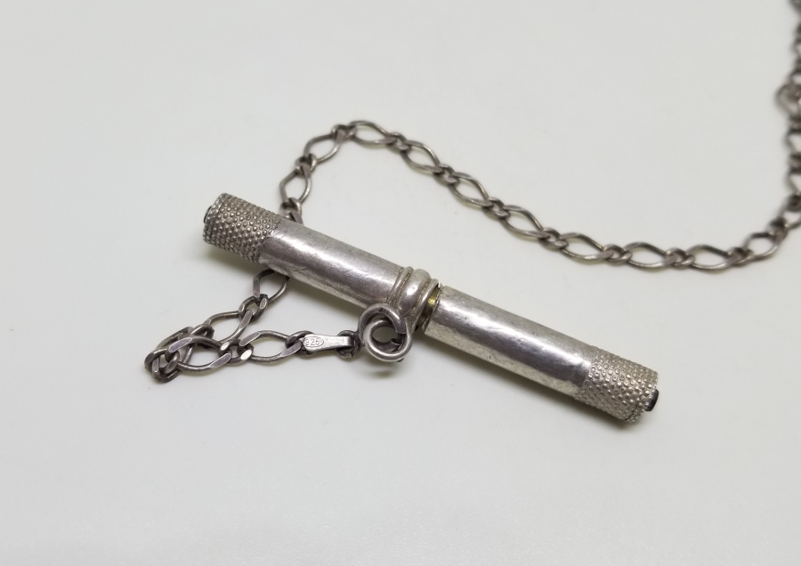 KÖSTEK SALLAMASI UCUNA TAKILAN NADİR ANTİKA GÜMÜŞ KALEM