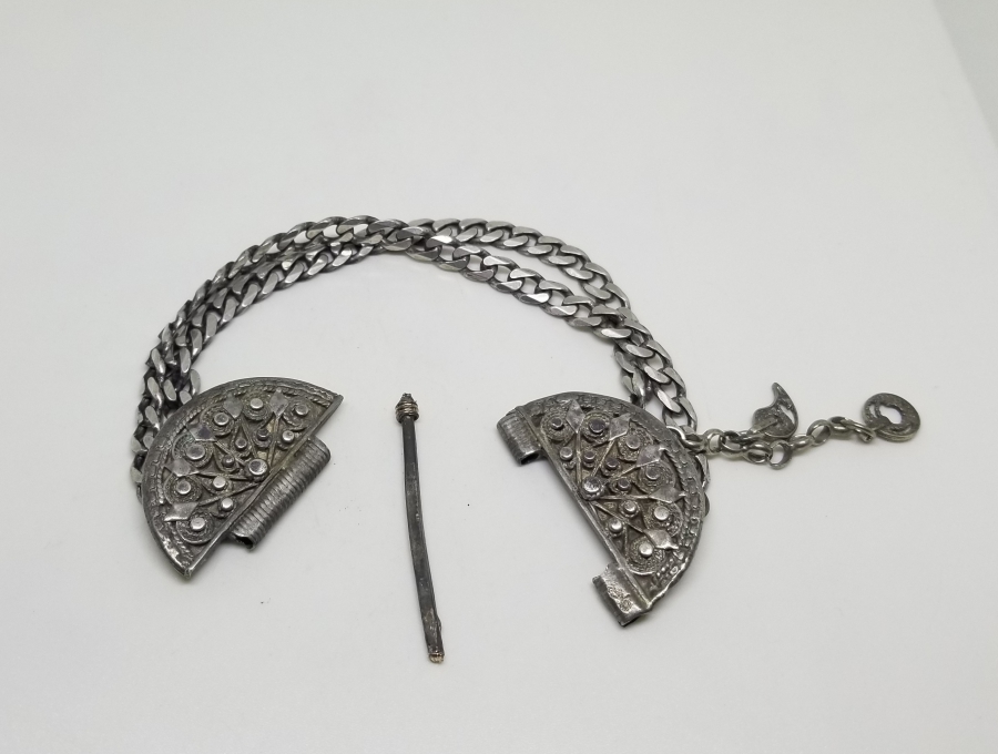 OSMANLI PARÇADAN DİZAYN EDİLMİŞ GÜMÜŞ BİLEKLİK