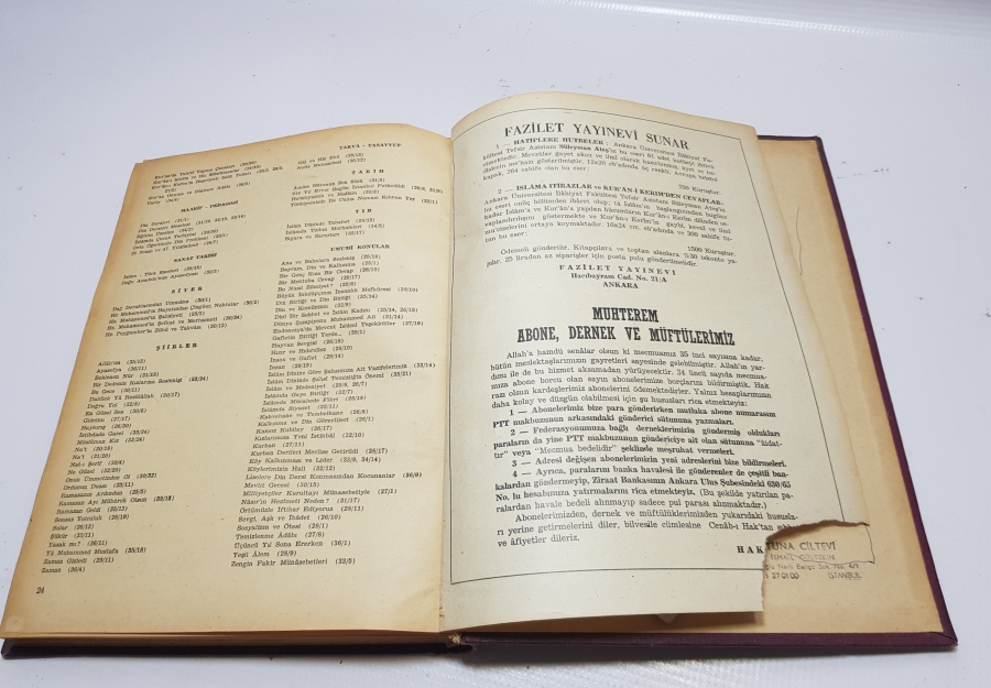 1967 TARİHLİ HAKSES İSİMLİ MECMUA