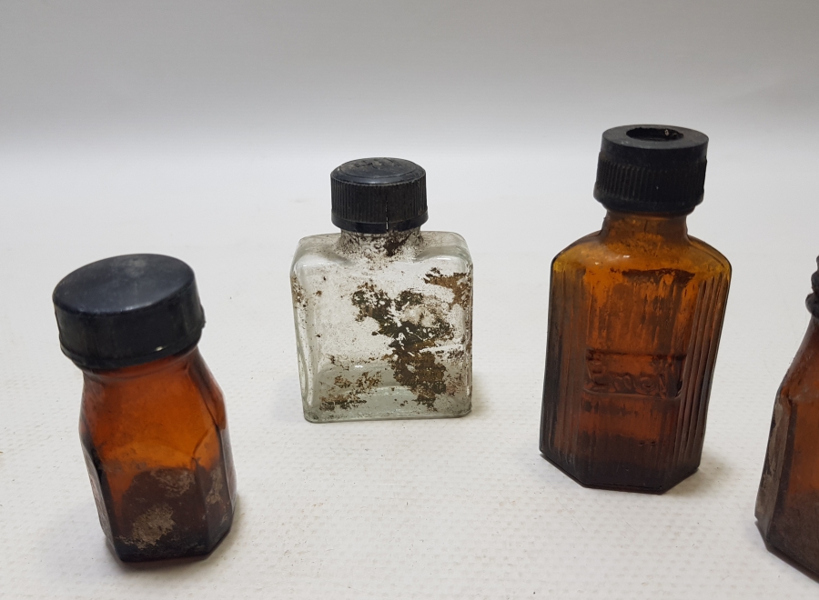 ECZACILIK TARİHİ - ANTİKA CAM İLAÇ ŞİŞESİ LOTU