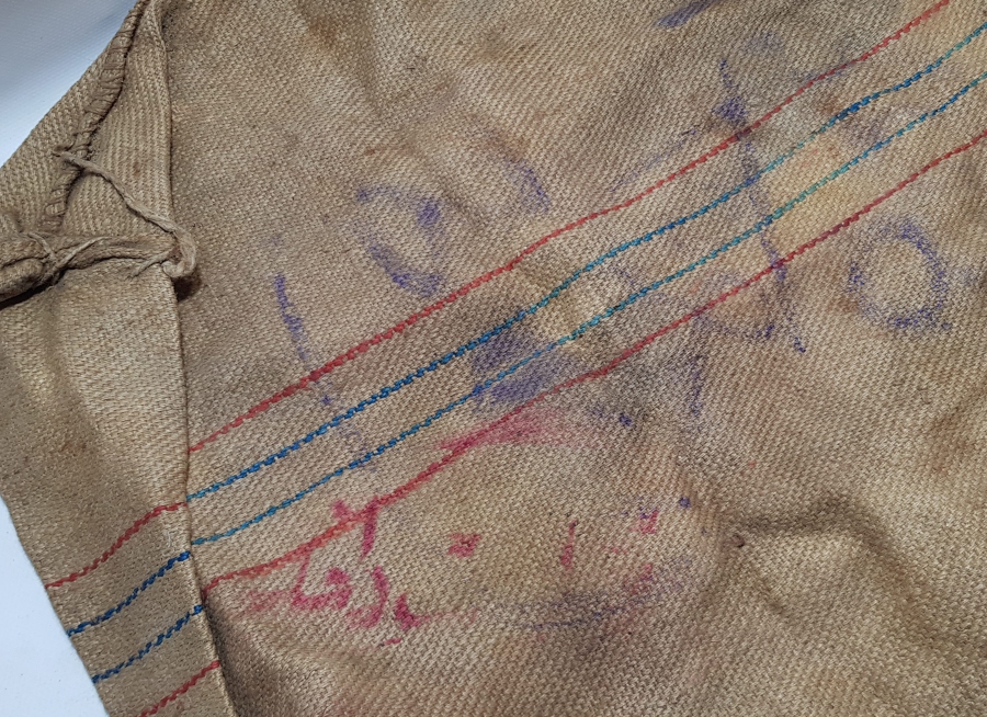 ÜZERİ OSMANLICA YAZILI OSMANLI DÖNEMİ NADİR TÜCCAR ÇUVALI