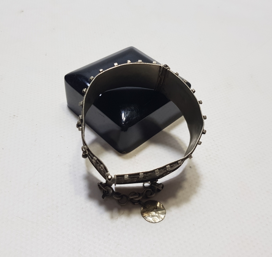 OSMANLI DÖNEMİ ÇOK NADİR ERMENİ YAPIMI GÜMÜŞ KÜRT GELİN BİLEZİĞİ