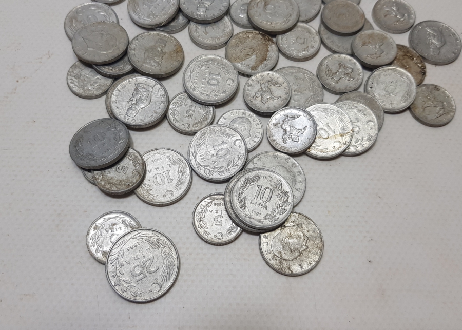 1970-1980LERDEN ANTİKA METAL PARA LOTU