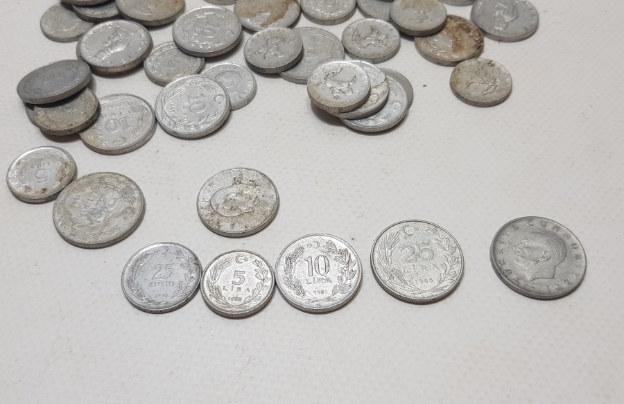 1970-1980LERDEN ANTİKA METAL PARA LOTU
