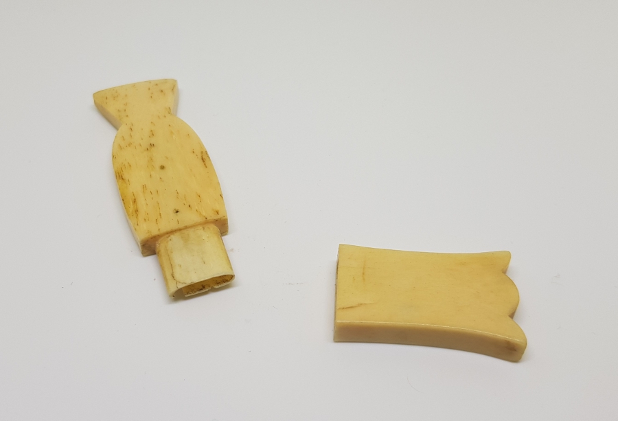 MİNARE FORMUNDA YAPILMIŞ OSMANLI DÖNEMİ TEKKE İŞİ KEMİK İĞNEDAN