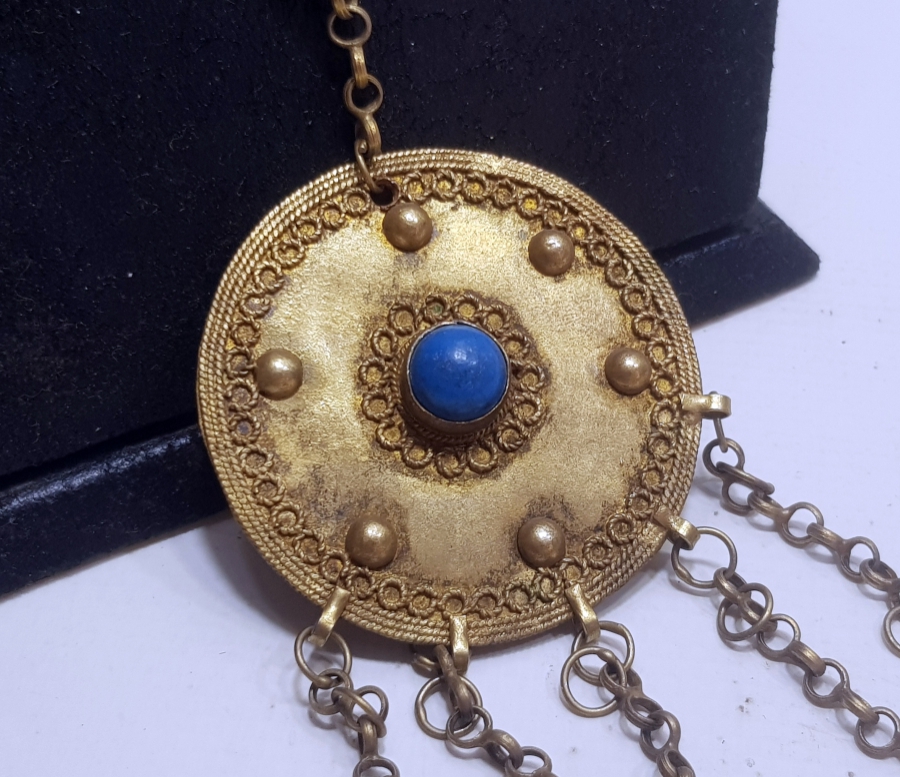 ÜZERİ TURKUAZ TAŞLI OSMANLI DÖNEMİ ALIN ORTALIĞI - ZÜLÜFLÜK