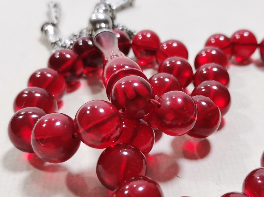 GÜMÜŞ PÜSKÜLLÜ TORNA İŞİ ANTİKA KATALİN TESPİH