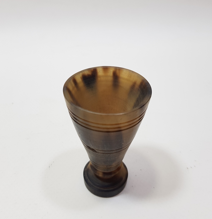 OSMANLI DÖNEMİ YEKPARE BOYNUZDAN EL YAPIMI NADİR FORMDA ZEMZEMLİK