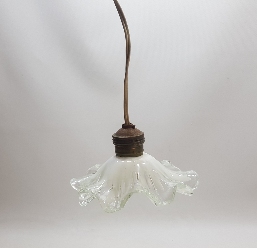 ANTİKA CAM OPALİN LAMBA