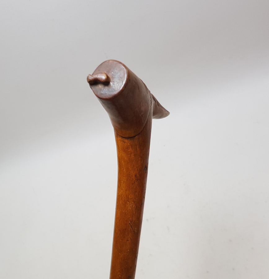 OSMANLI DÖNEMİ ÇOK NADİR EL OYMA İŞÇİLİKLİ AHŞAP PAŞA BASTONU