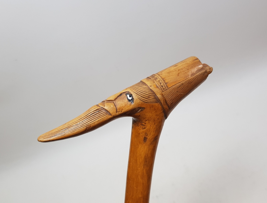 OSMANLI DÖNEMİ ÇOK NADİR EL OYMA İŞÇİLİKLİ AHŞAP PAŞA BASTONU