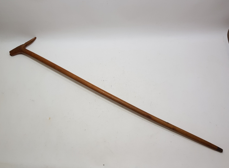 OSMANLI DÖNEMİ ÇOK NADİR EL OYMA İŞÇİLİKLİ AHŞAP PAŞA BASTONU